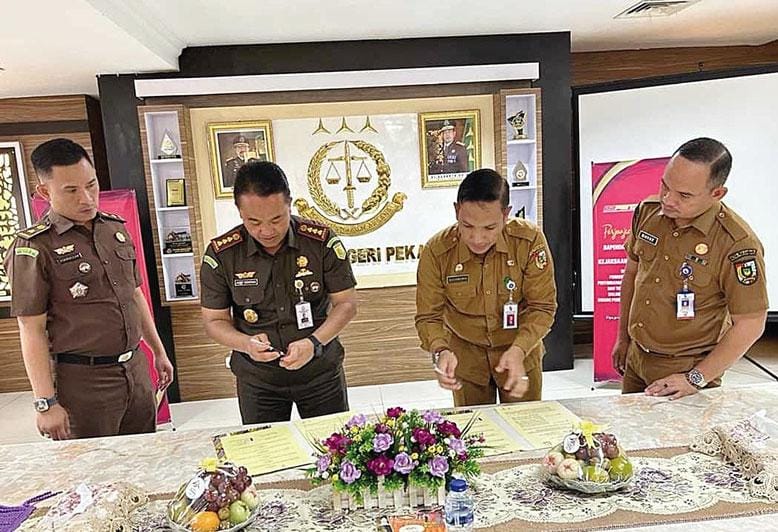 Bapenda Pekanbaru Gandeng Kejari Pekanbaru Kerjasama Tingkatkan Pendapatan Pajak