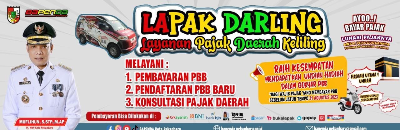 Genjot PBB, Bapenda Pekanbaru Andalkan Lapak Darling Jelang Jatuh Tempo PBB