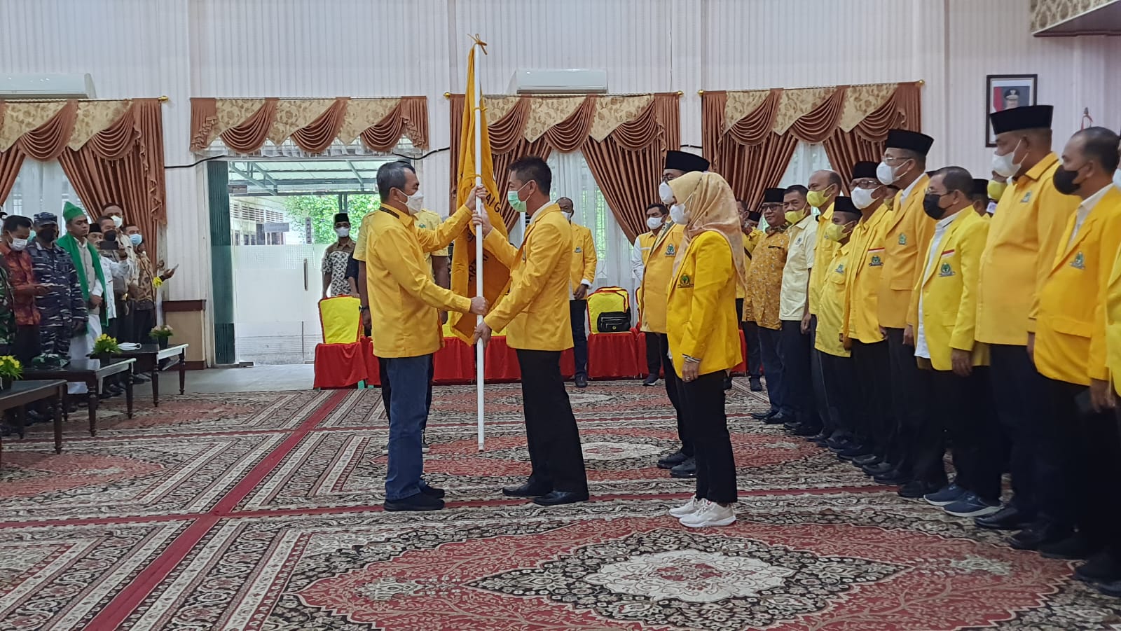 Ketua DPD Golkar Riau H Syamsuar Lantik Afrizal Sintong Pengurusan DPD ll Golkar Rokan Hilir