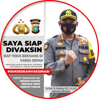 Dukung Program Vaksin Sinovac, Kapolresta dan Istri Lakukan Pemeriksaan Screening Covid-19