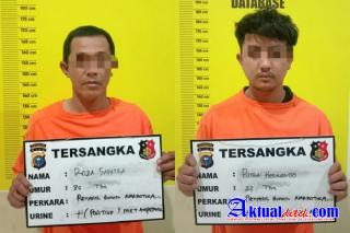 Polsek Tampan Tangkap Dua Pengedar Shabu Kampung Dalam