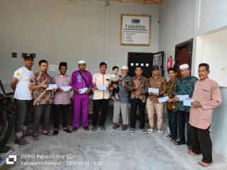 PT KKU Salurkan CSR untuk Masjid, Ponpes, Rumah Tahfidz, MDA dan Anak Yatim